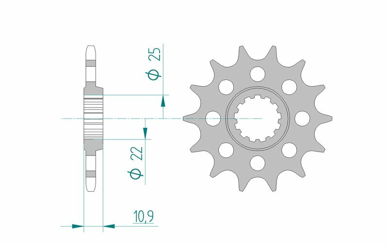AFAM Standard Stahlritzel vorne 21603 - 520