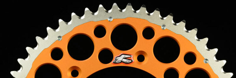 RENTHAL Twinring Ultraleichtes selbstreinigendes, harteloxiertes Aluminiumritzel hinten HA - 520