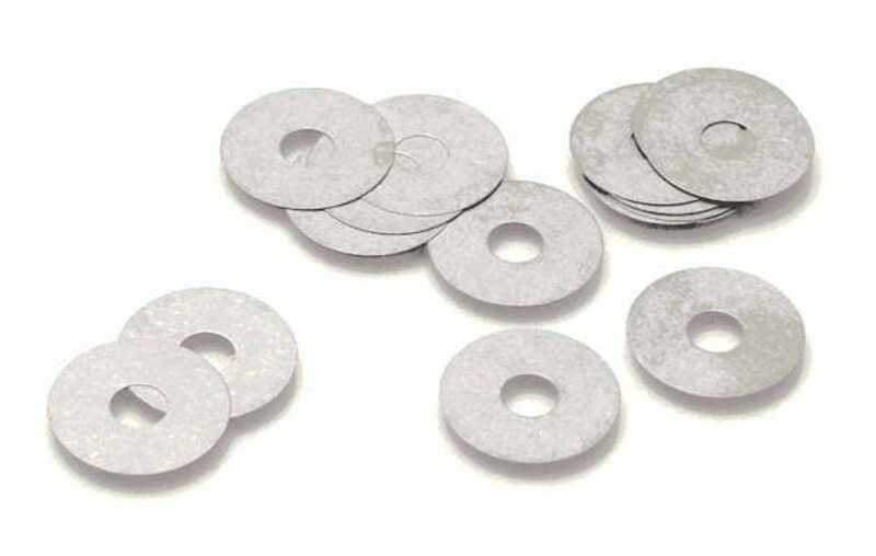 INNTECK Dämpferplättchen Stahl Innen-Ø 8 mm x Außen-Ø 20 mm x Dicke 0,15 mm 10 Stk