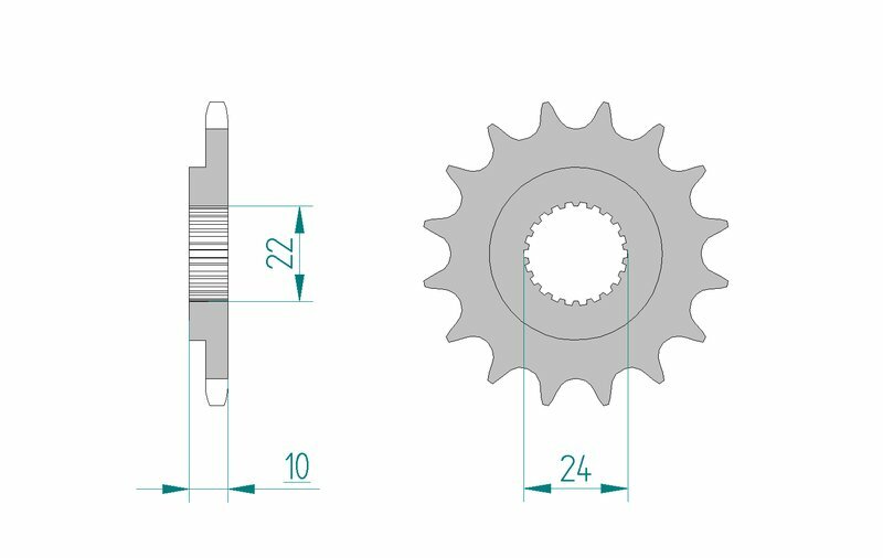 AFAM Standard Stahlritzel vorne 61301 - 520