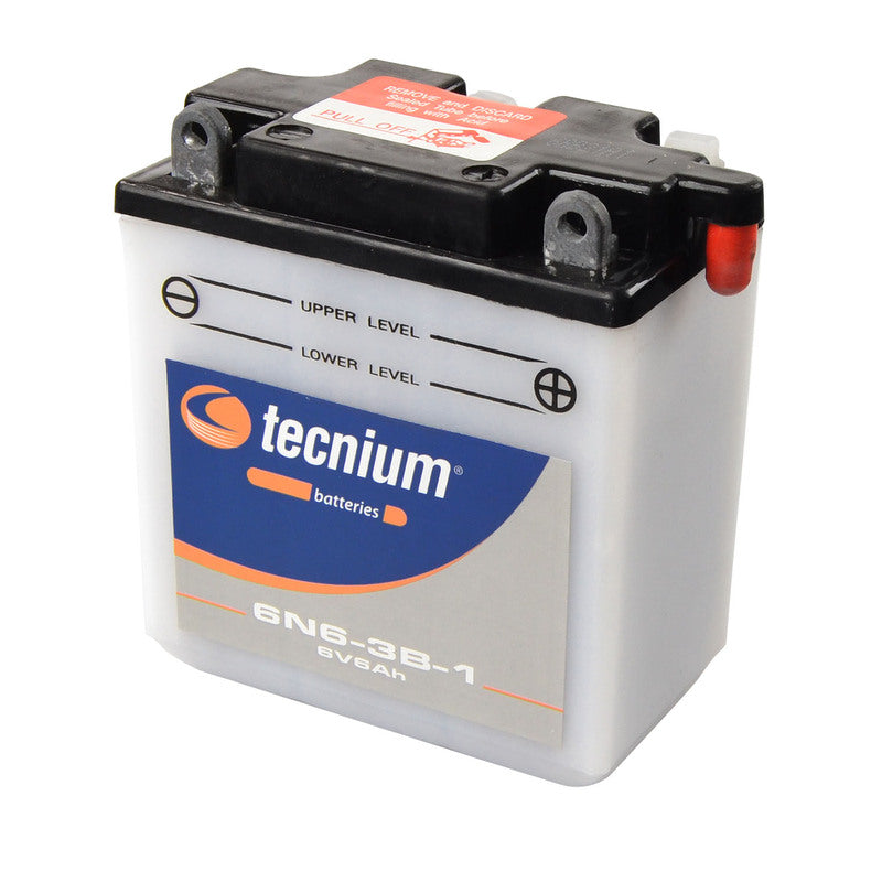 TECNIUM Blei/Säure Batterie mit Säurepack - 6N6-3B-1
