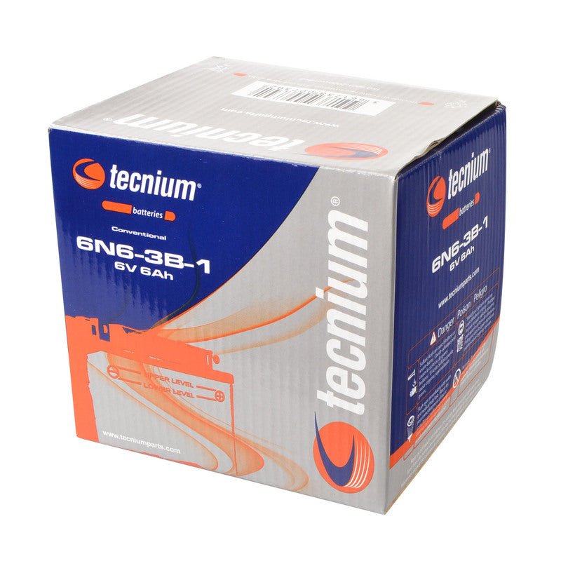 TECNIUM Blei/Säure Batterie mit Säurepack - 6N6-3B-1
