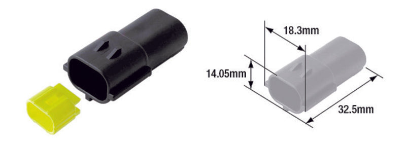 TOURMAX Steckverbinder männlich wasserdicht Typ 070 (FRA)