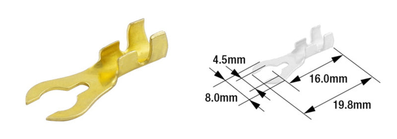 TOURMAX Gabelquetschverbinder männlich 100 Stück Ø 4,5 mm Typ B-21