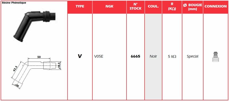 NGK Zündkerzenstecker - V05E