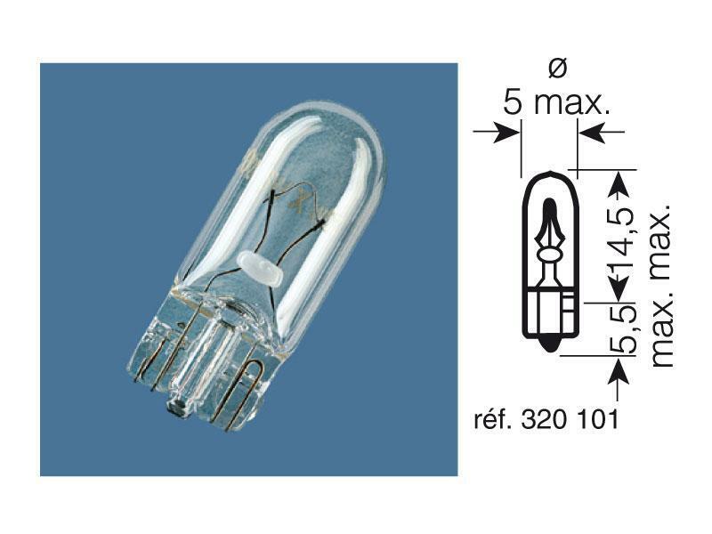 OSRAM Original Line Glühlampen 12V 1,2W - x10