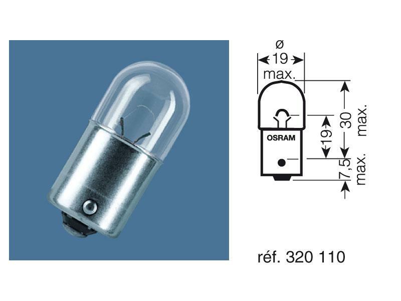 OSRAM Original Line RY10W Glühlampen 12V 10W - x10