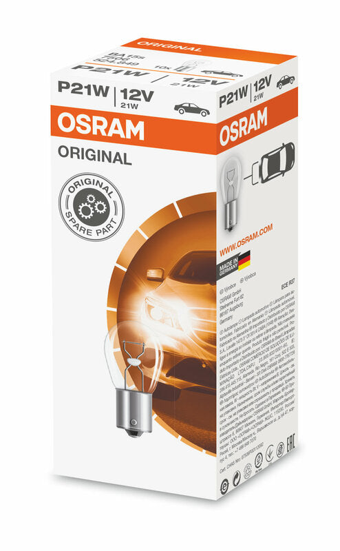 OSRAM Original Line P21W Glühlampen 12V 21W - x10