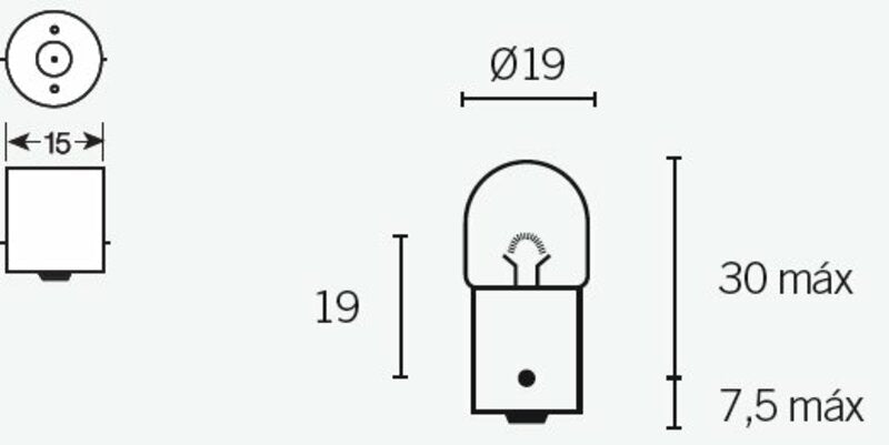 TECNIUM R5 Glühlampen 12V 5W - x10