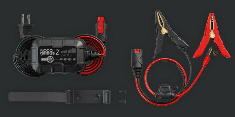 NOCO Genius2 Smart Batterieladeschellen mit integrierten Ösen 6/12V 2A