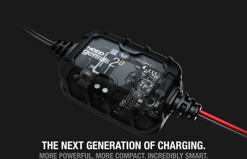 NOCO Genius2 Smart Batterieladeschellen mit integrierten Ösen 6/12V 2A