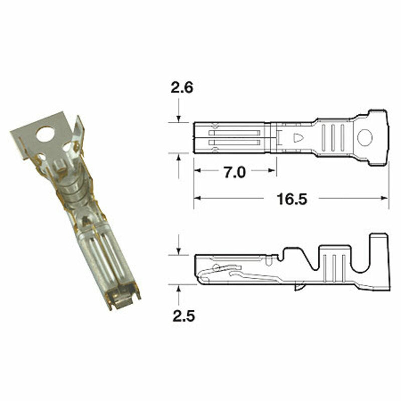 BIHR Klemme weiblich Ø 0,85 mm²/1,25 mm²