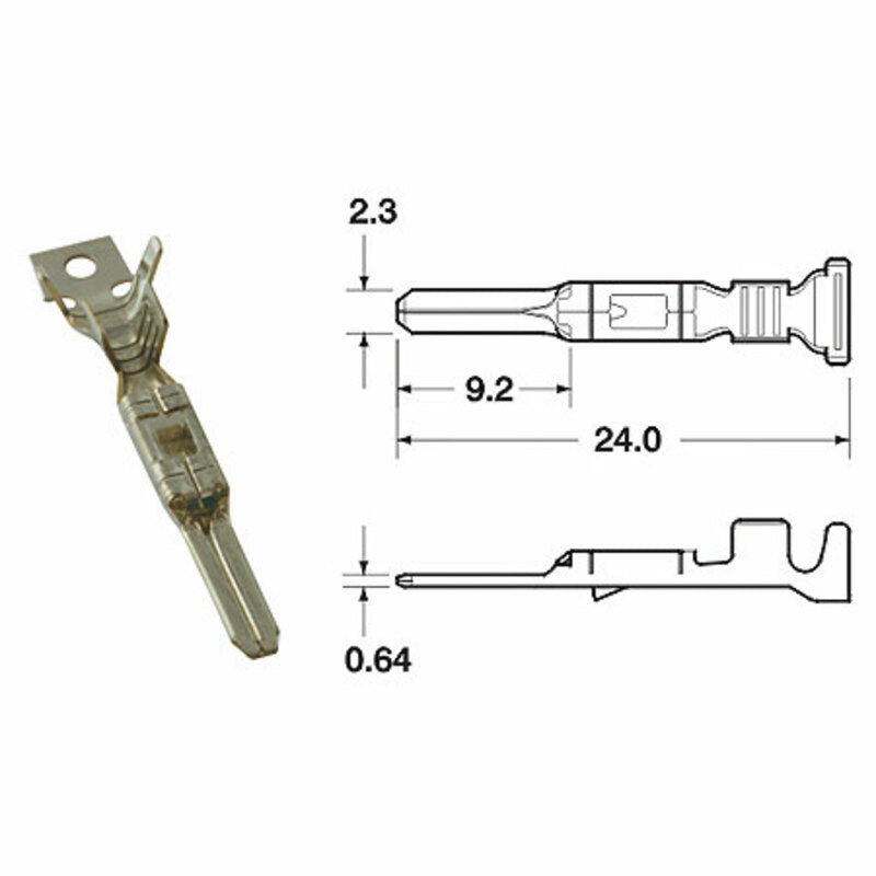 BIHR Klemme männlich Modell 090 FRKW Ø 0,5 mm²/0,85 mm²