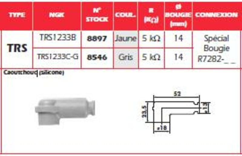 NGK Zündkerzenstecker Gelb - TRS1233B