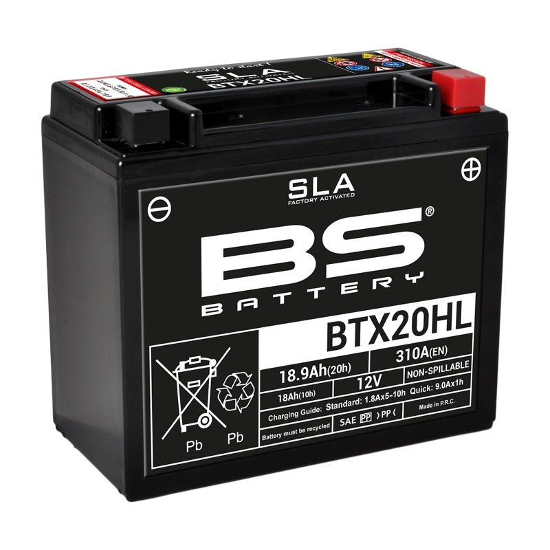 BS BATTERY SLA Wartungsfreie Batterie Werkseitig aktiviert - BTX20HL