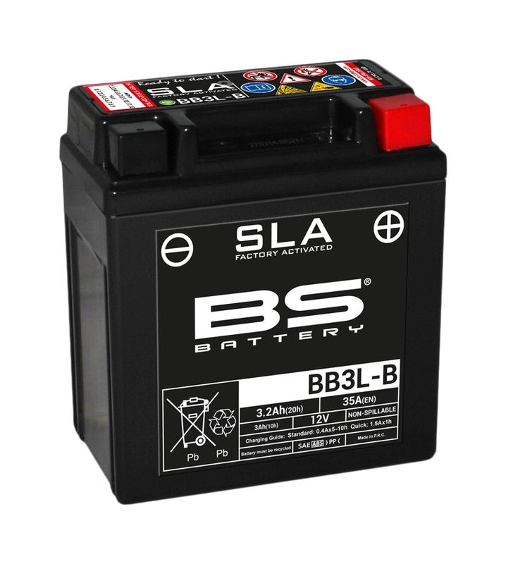 BS BATTERY SLA Wartungsfreie Batterie Werkseitig aktiviert - BB3L-B