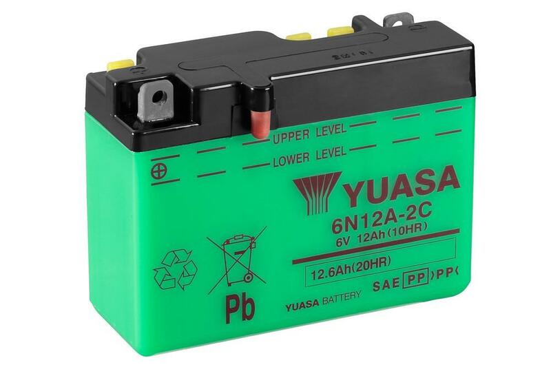 YUASA Blei/Säure Batterie ohne Säurepack - 6N12A-2C/B54-6