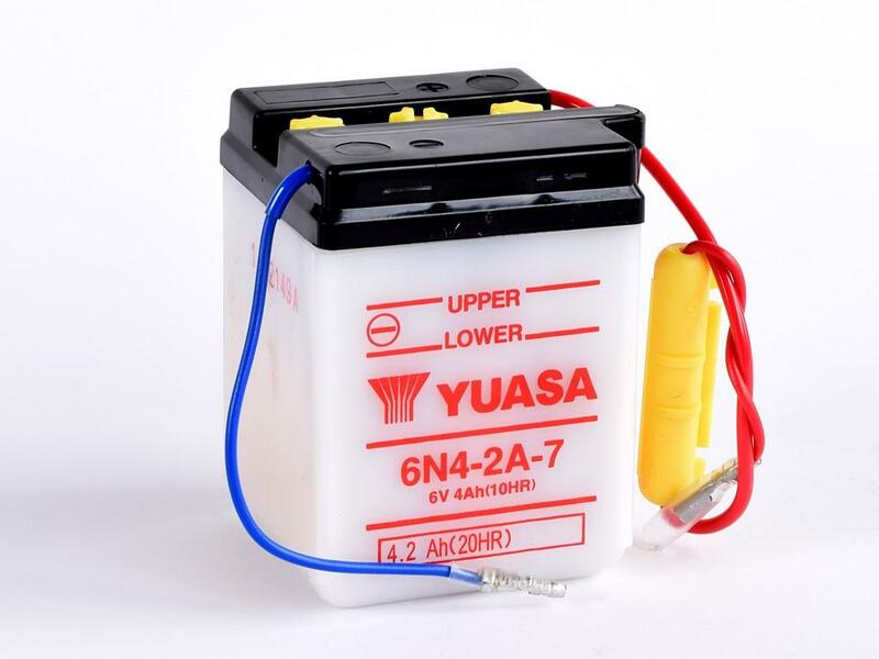 YUASA Blei/Säure Batterie ohne Säurepack - 6N4-2A-7