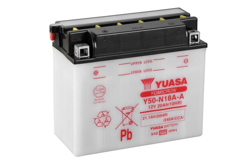 YUASA Blei/Säure Batterie ohne Säurepack - Y50-N18A-A