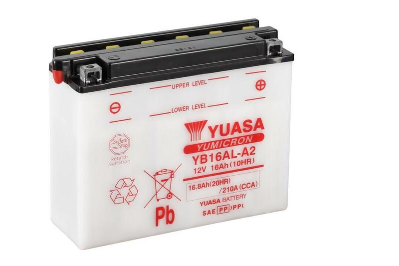 YUASA Blei/Säure Batterie ohne Säurepack - YB16AL-A2