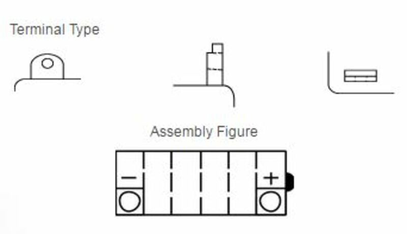 YUASA Blei/Säure Batterie ohne Säurepack - YB5L-B