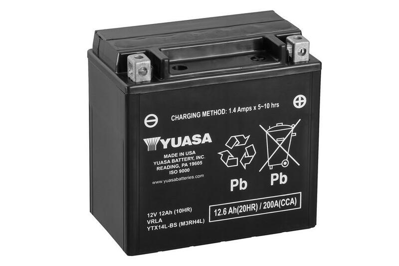 YUASA Wartungsfreie Batterie mit Säurepack - YTX14L-BS