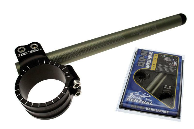 RENTHAL Original Clip-on Stummellenker Ø53mm Höhe +0mm Versatz +40mm/7° schwarz