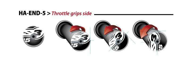 S3 End 5 Lenkerenden Ø12mm rot
