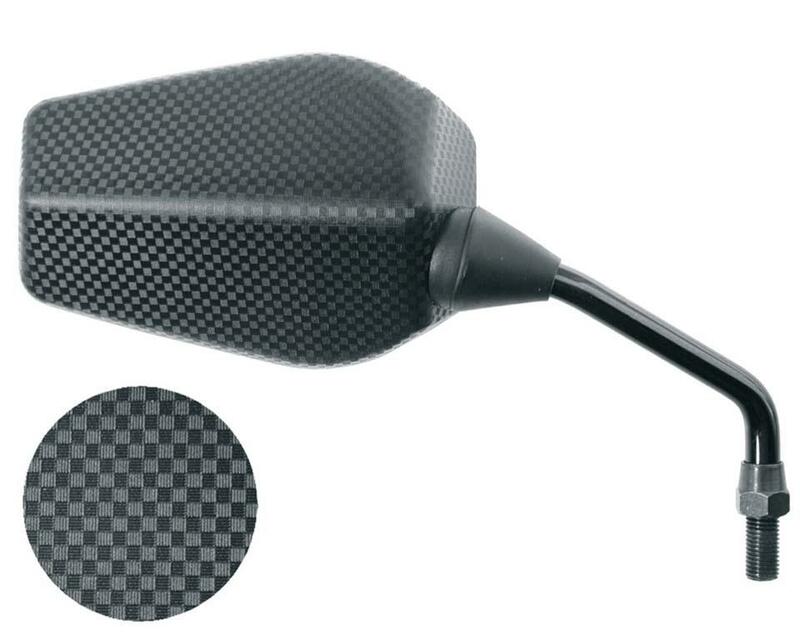 VICMA Rückspiegel rechts Typ F1 eckig Carbon Look M10/1.25, Rechtsgewinde (Stck.)