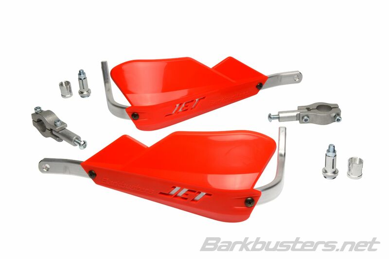 BARKBUSTERS Jet Handschutz Zweipunktbefestigung Gerade Ø22mm Rot