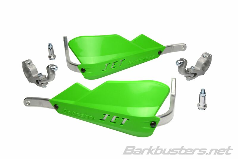 BARKBUSTERS Jet Handschutz Set Zweipunktbefestigung Konisch Grün