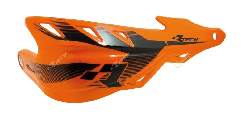 Durchgehende Handprotektoren Raptor Racetech orange Lenker Ø22 und Ø28