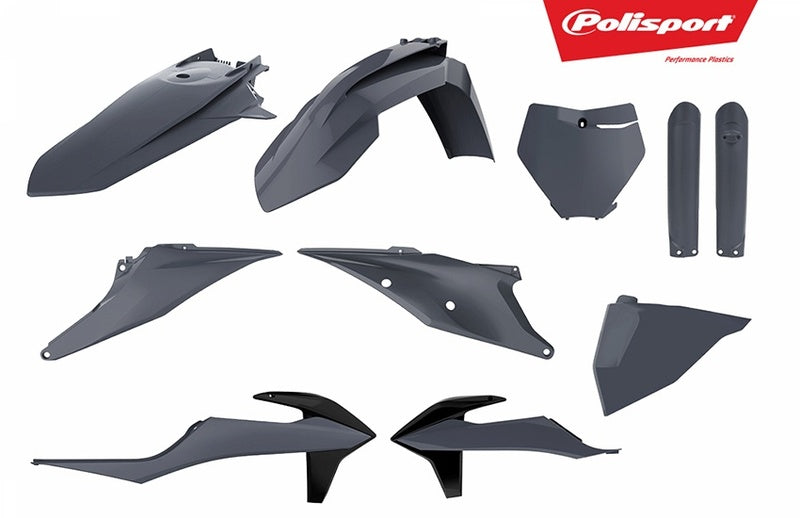 POLISPORT Plastik-Kits Nardo-grau KTM SX/SX-F