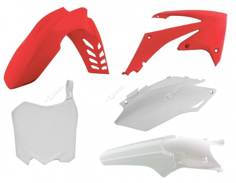 Kunststoff-Kit Racetech Originalfarbe rot/weiß Honda CRF250/450R