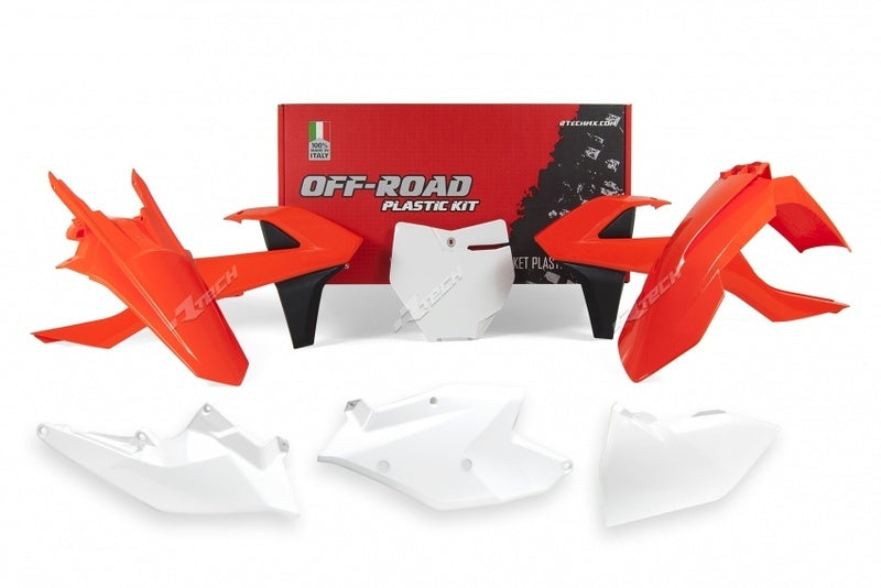 Kunststoff-Kit Racetech weiß/orange KTM SX/SX-F 125 &amp +