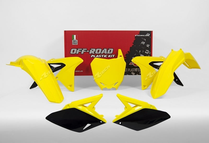 RACETECH Plastik-Kit Originalfarbe (2017) gelb/schwarz Suzuki RM-Z250