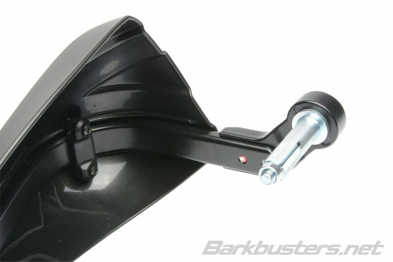 BARKBUSTERS Storm Handschützer-Set Einpunkt-Klemmhalterung-Lenkerende Schwarz