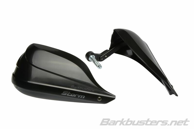 BARKBUSTERS Storm Handschützer-Set Einpunkt-Klemmhalterung-Lenkerende Schwarz