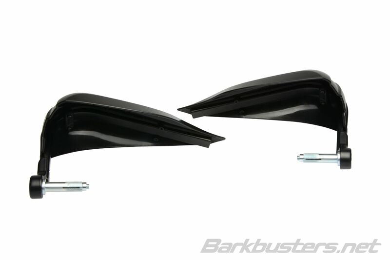 BARKBUSTERS Storm Handschützer-Set Einpunkt-Klemmhalterung-Lenkerende Schwarz