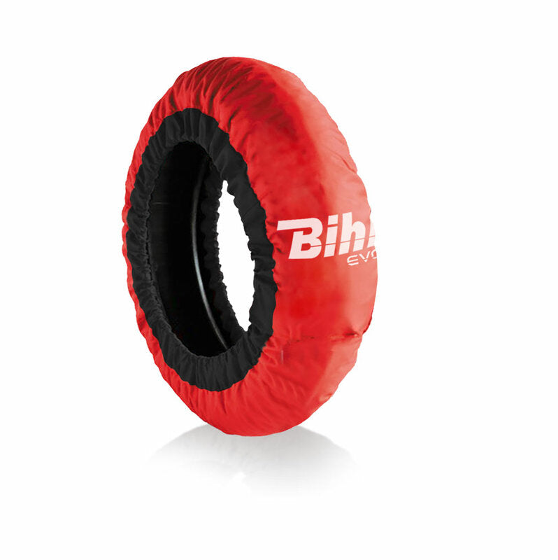 BIHR Home Track EVO2 Reifenwärmer automatisch regulierend Vorne 120 / Hinten 180-200mm Rot