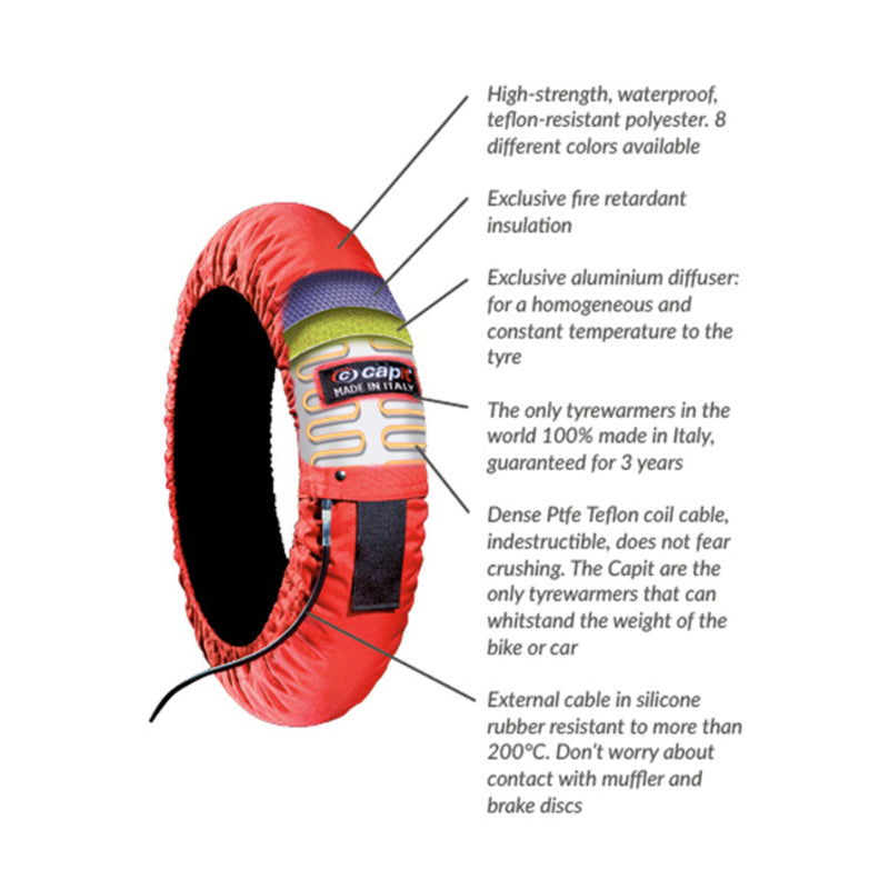 CAPIT REIFENWÄRMER SUPREMA SPINA M/XXL SCHWARZ