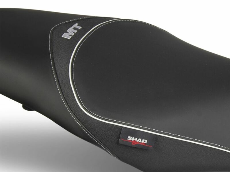 SHAD Komfortsitzbank Schwarz-Grau/Graue Nähte - Yamaha MT09
