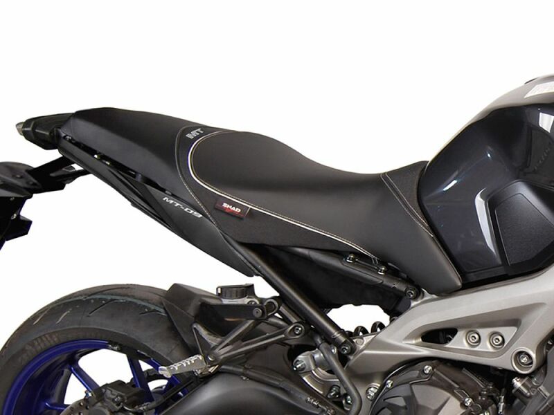 SHAD Komfortsitzbank Schwarz-Grau/Graue Nähte - Yamaha MT09