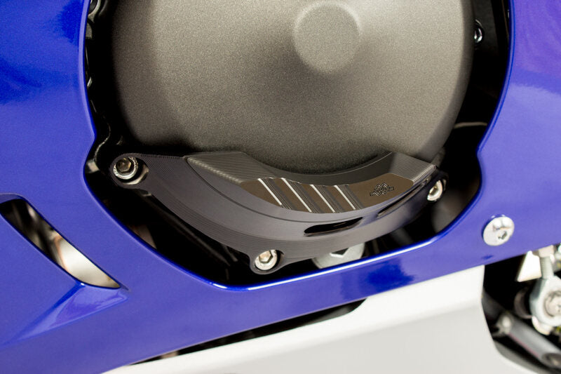 GILLES Linke Motorschutzprotektor Kurbelgehäuseabdeckung Schwarz Yamaha YZF-R6