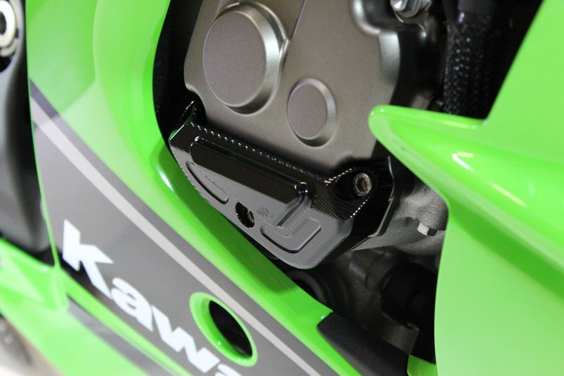 GILLES Rechte Motorschutzprotektor Kurbelgehäuseabdeckung Schwarz Ninja ZX-10R