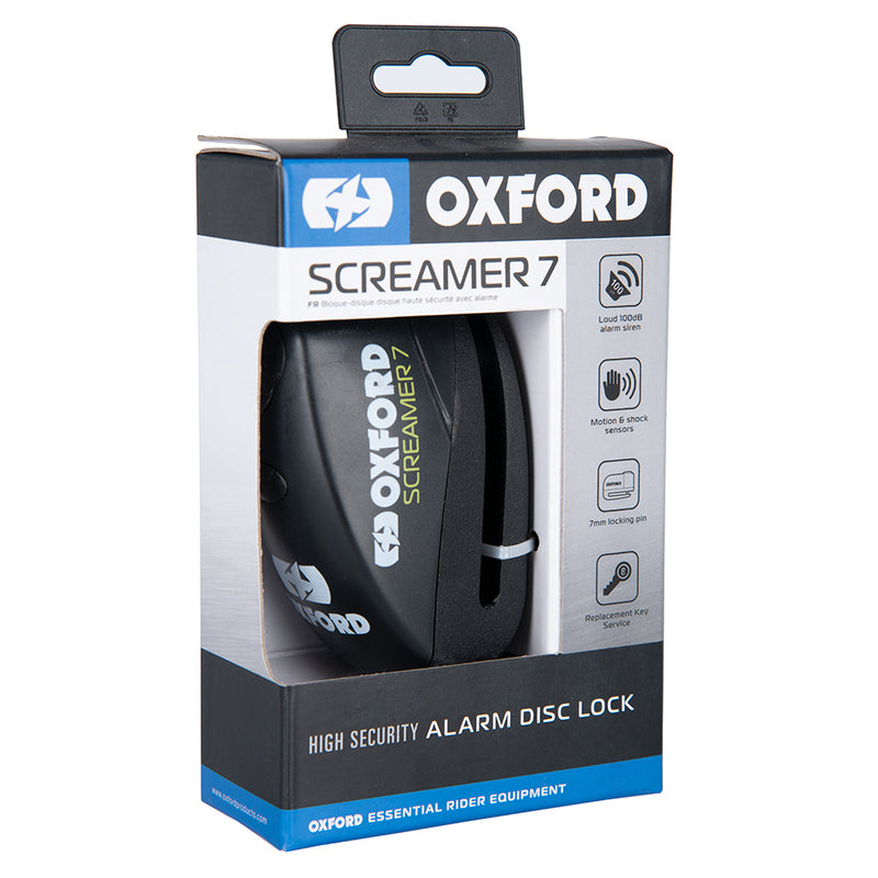 OXFORD Screamer 7 Scheibenschloss Ø7mm Schwarz