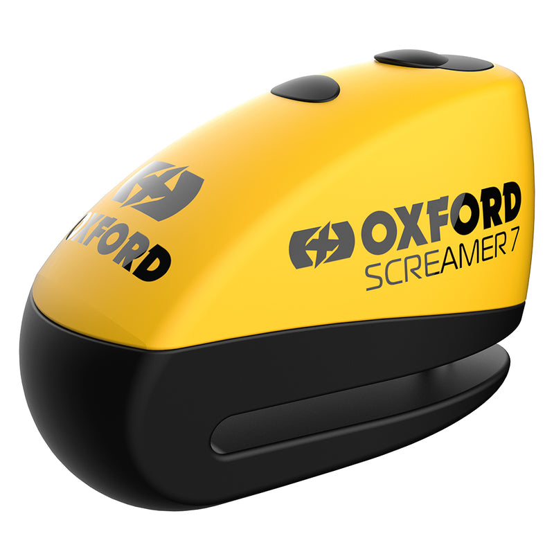 OXFORD Screamer 7 Scheibenschloss Ø7mm Gelb/Schwarz