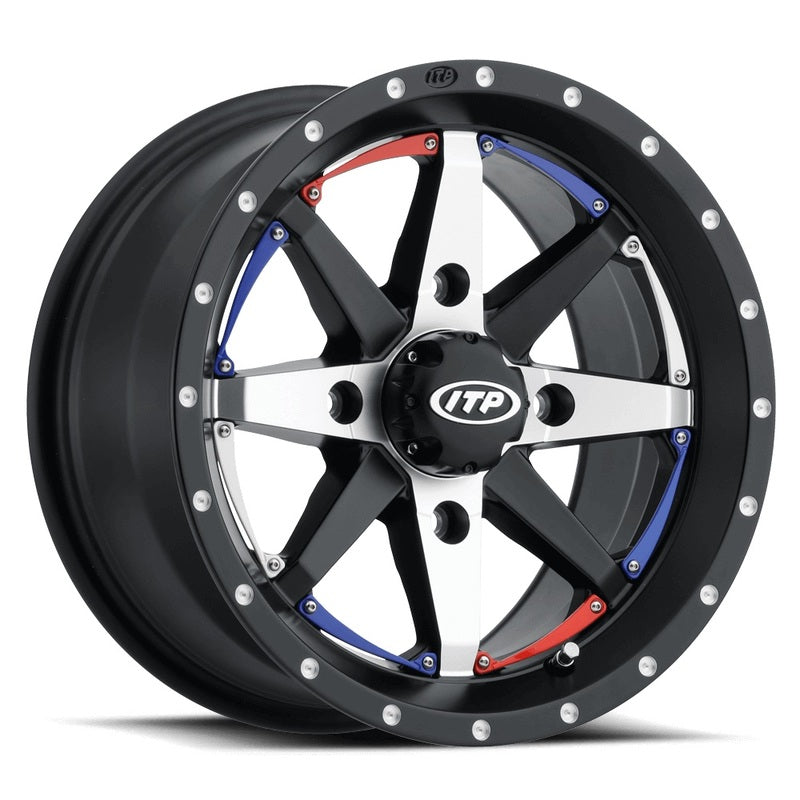 ITP Cyclone Wheel 14x7 4x137 5+2 Black/Machined