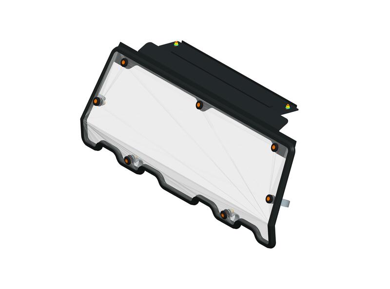 SARRAZIN Heckwindschutzscheibe Polycarbonat Polaris Ranger