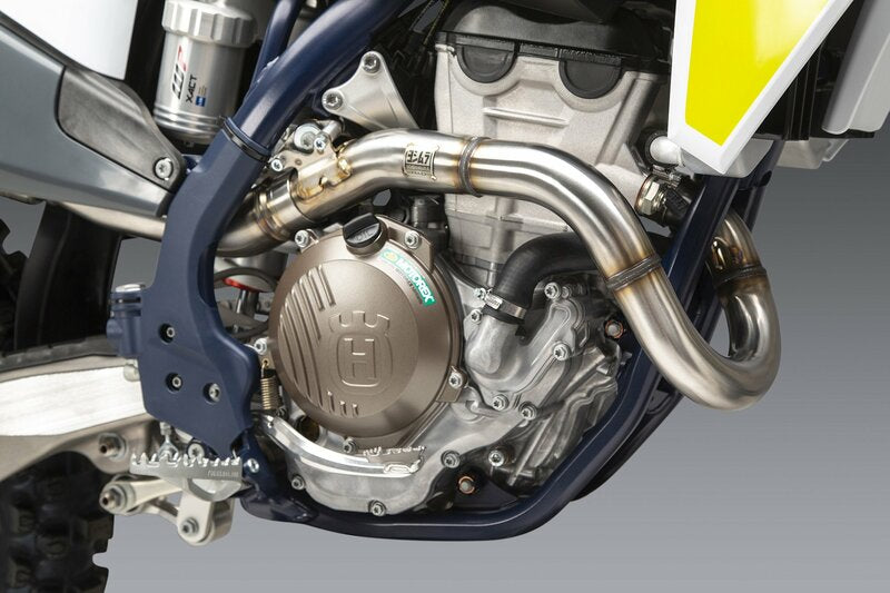 YOSHIMURA RS-12 Signature Series Komplettauspuffanlage Edelstahl/Alu-Schalldämpfer/Carbon-Endkappe KTM/Husqvarna